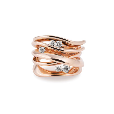 Ringe, Roségold, Cammilli Firenze Icon Lux Ring