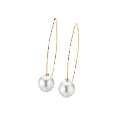 Ohrringe, Gelbgold, Gellner H2O Ohrhaken