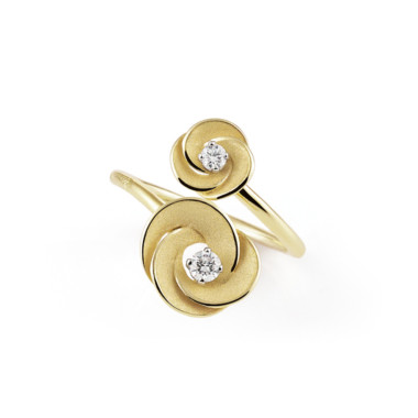 Ringe, Gelbgold, Cammilli Desert Rose Ring