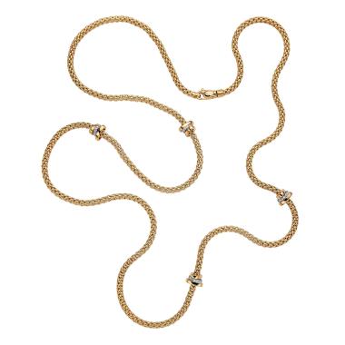 Halsschmuck, Weißgold, FOPE Prima Flex'it Collier
