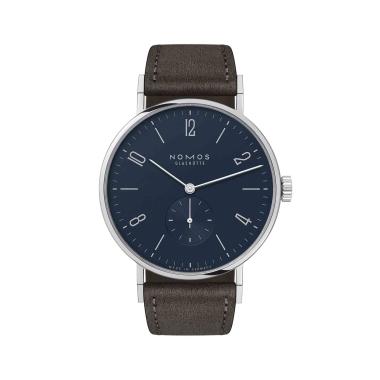 Unisex, Handaufzug, NOMOS Glashütte Tangente 38 nachtblau