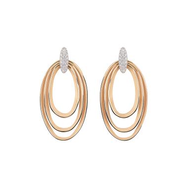 Ohrringe, Weißgold, Annamaria Cammilli Dune Chic Pavé Ohrringe