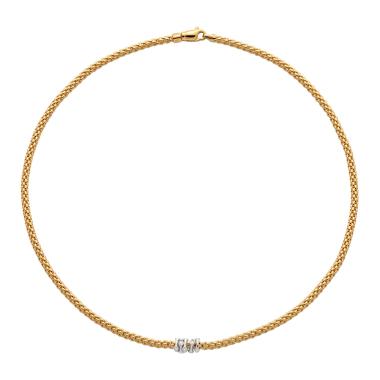 Halsschmuck, Weißgold, FOPE Prima Flex'it Collier