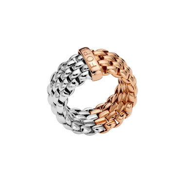 Roségold &amp; Weißgold, Ringe, FOPE Essentials zweifarbiger Flex'it Ring 