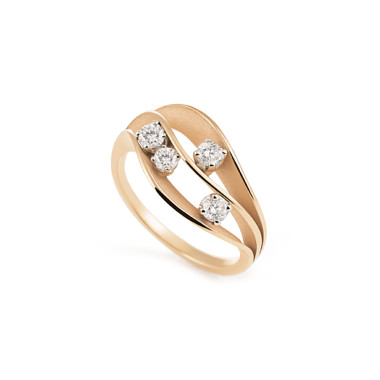 Ringe, Roségold, Cammilli Dune Loops Ring