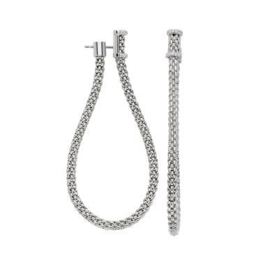 Ohrringe, Weißgold, FOPE Essentials Flex'it Ohrringe mit Diamanten