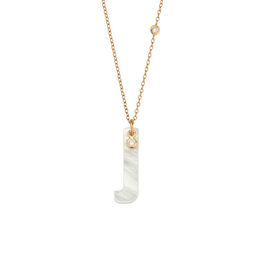         Roségold, Halsschmuck, Gellner Love Letters Collier