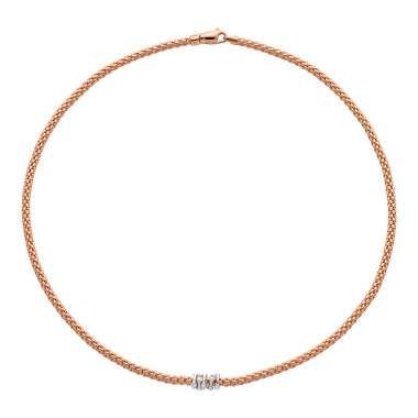         Roségold, Halsschmuck, FOPE Prima Flex'it Collier