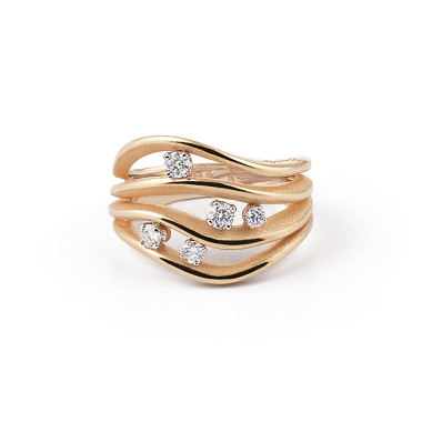 Ringe, Roségold, Cammilli Luxor Ring