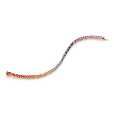Armschmuck, Roségold, A. Odenwald Rainbow Armband