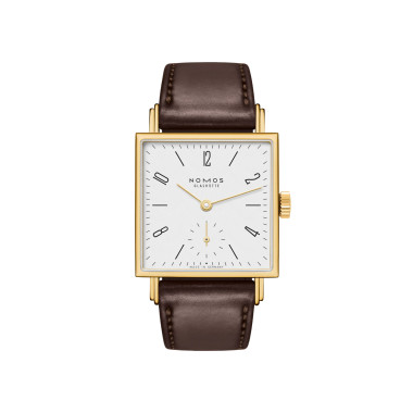         Damenuhr, Handaufzug, NOMOS Glashütte Tetra Gold 27 Doré