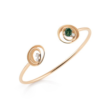 Armschmuck, Roségold, Cammilli Dune Solar Color Armreif