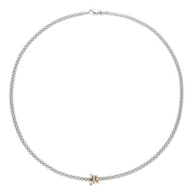 Halsschmuck, Weißgold, FOPE Prima Flex'it Collier