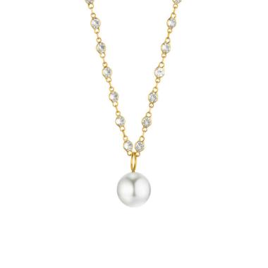 Halsschmuck, Gelbgold, Gellner Modern Classics Collier mit Einhänger