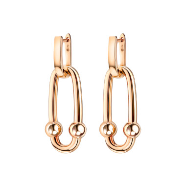 Ohrringe, Gelbgold, Emil Kraus Ohrhänger "Luna"