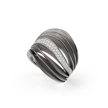         Gold farbig veredelt, Ringe, Cammilli Velaa Pavé Ring