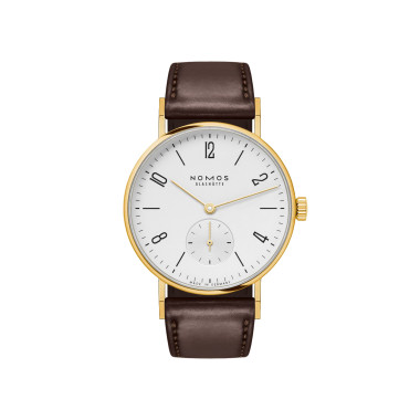         Damenuhr, Handaufzug, NOMOS Glashütte Tangente Gold 33 Doré