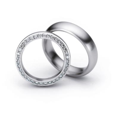 Ringe, Platin, Henrich & Denzel Acanto Trauringe