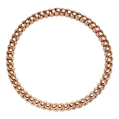 Halsschmuck, Roségold, FOPE Luna Flex'it Halskette
