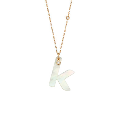         Roségold, Halsschmuck, Gellner Love Letters Collier