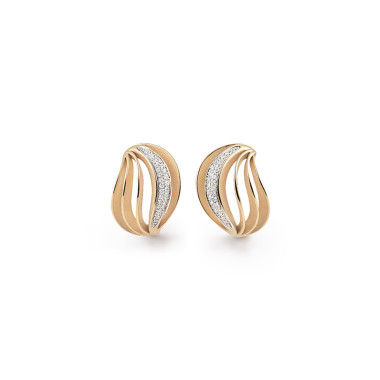         Roségold, Ohrringe, Cammilli Velaa Pavé Ohrringe