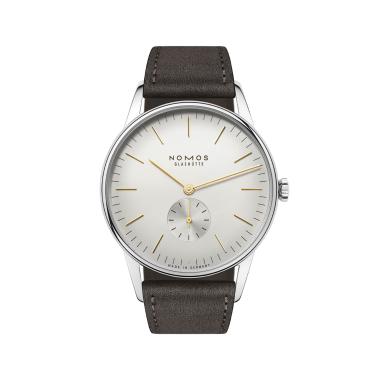 Unisex, Handaufzug, NOMOS Glashütte Orion 38 silber