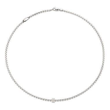 Halsschmuck, Weißgold, FOPE Eka Tiny Flex'it Collier
