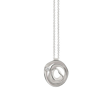 Halsschmuck, Weißgold, Cammilli Dune Collier