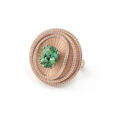 Ringe, Roségold, Cammilli Cocoon Ring