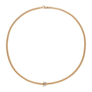 Halsschmuck, Weißgold, FOPE Prima Flex'it Collier
