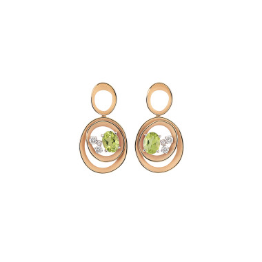 Ohrringe, Weißgold, Cammilli Dune Solar Color Ohrringe