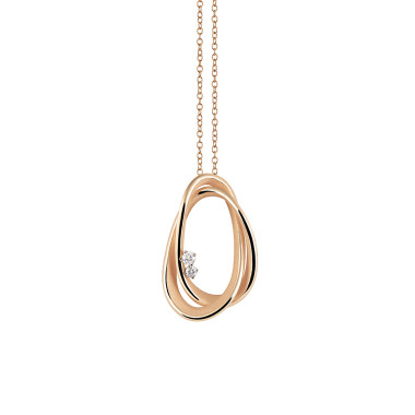 Halsschmuck, Roségold, Annamaria Cammilli Firenze Icon Anhänger mit Halskette