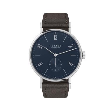 Unisex, Handaufzug, NOMOS Glashütte Tangente 38 nachtblau