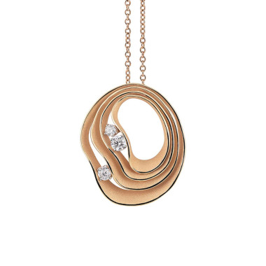         Roségold, Halsschmuck, Cammilli Dune Precious Anhänger mit Halskette