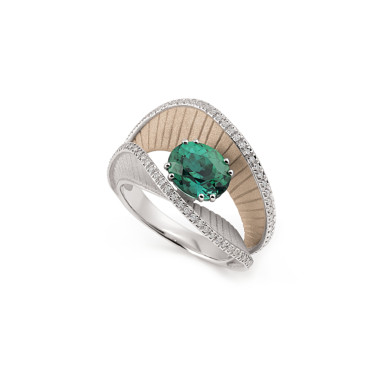 Ringe, Weißgold, Cammilli Regina Couture Ring