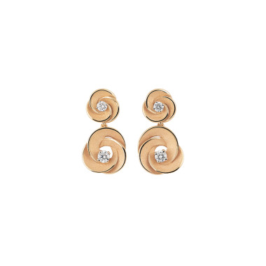 Ohrringe, Roségold, Cammilli Desert Rose Ohrringe