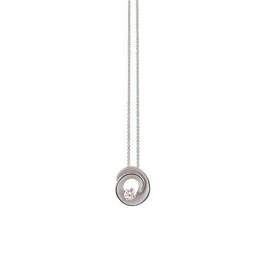 Halsschmuck, Weißgold, Cammilli Dune Assolo Collier