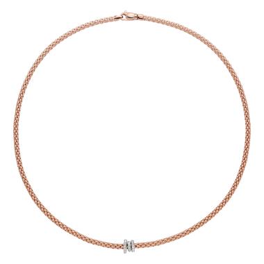 Halsschmuck, Weißgold, FOPE Prima Flex'it Collier