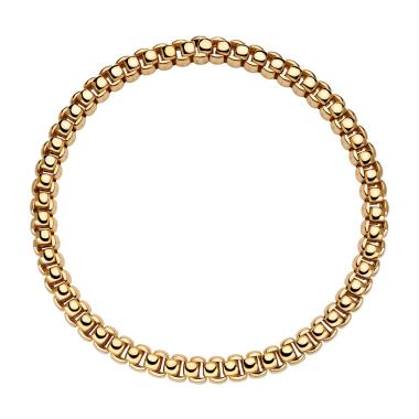 Halsschmuck, Gelbgold, FOPE Luna Flex'it Halskette