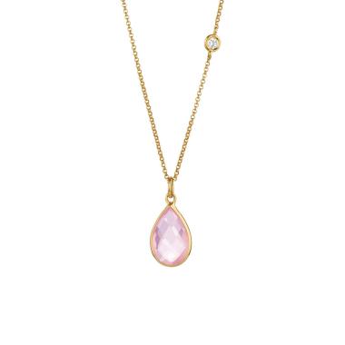 Halsschmuck, Gelbgold, Gellner BIG BANG Collier mit Einhänger