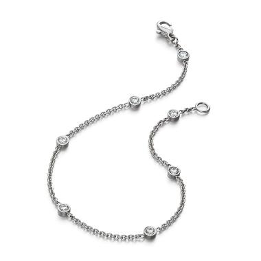 Armschmuck, Platin, Henrich & Denzel Falling in Love Armkette