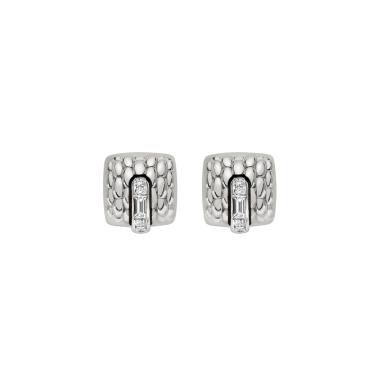 Ohrringe, Weißgold, FOPE Vendôme Gold Ohrstecker mit Diamanten