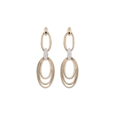 Ohrringe, Gold, Annamaria Cammilli Dune Chic Pavé Ohrringe