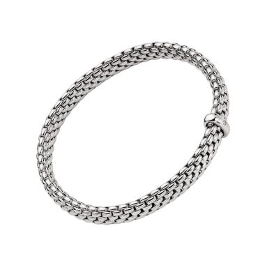 Armschmuck, Weißgold, FOPE Vendôme Flex'it Armband mit weißen Brillanten