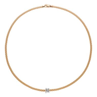 Halsschmuck, Weißgold, FOPE Prima Flex'it Collier