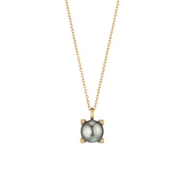 Halsschmuck, Roségold, Gellner WAVE Collier mit Einhänger