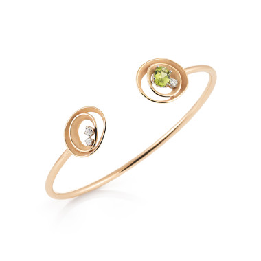 Armschmuck, Roségold, Cammilli Dune Solar Color Armreif