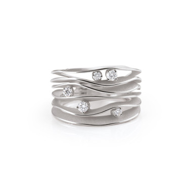 Ringe, Weißgold, Cammilli Dune Ring