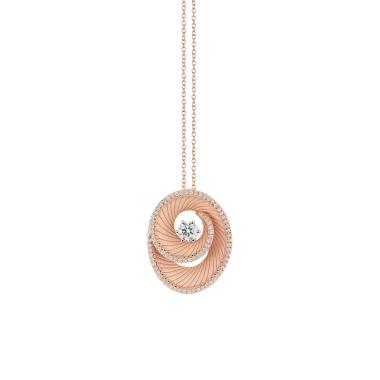Halsschmuck, Roségold, Annamaria Cammilli Athena Anhänger mit Halskette