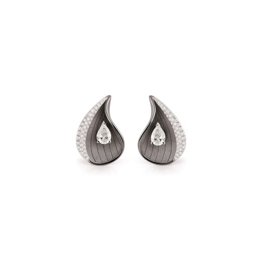 Ohrringe, Weißgold, Annamaria Cammilli Moon Drops Ohrringe